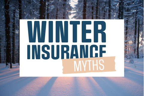 image that says winter insurance myths